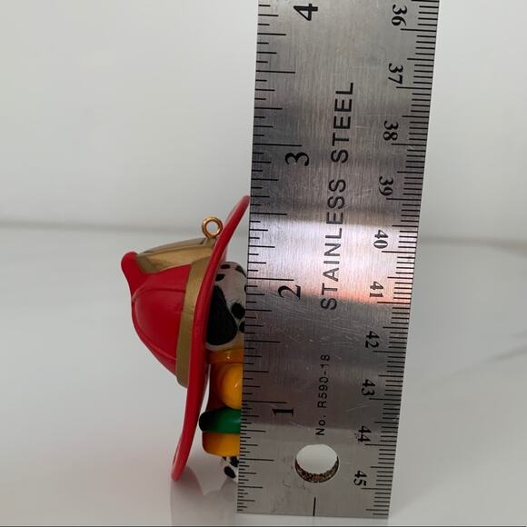 1993 Hallmark Dalmatian Firefighter Ornament - Picture 9 of 9